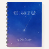 Falling Star Holids and Dreams Journal ノートブック (正面)