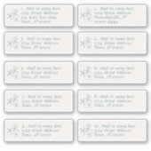 Falling Starfish個々の郵送住所 シール (正面)