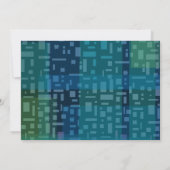 FALLING STARS & SQUARES バー・バットミツワー招待状 招待状 (裏面)