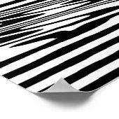 Falling Water Droplets in Ocean OP Art  ポスター (角)