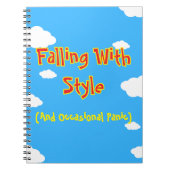 Falling With Style (And Occasional Panic) ノートブック (正面)