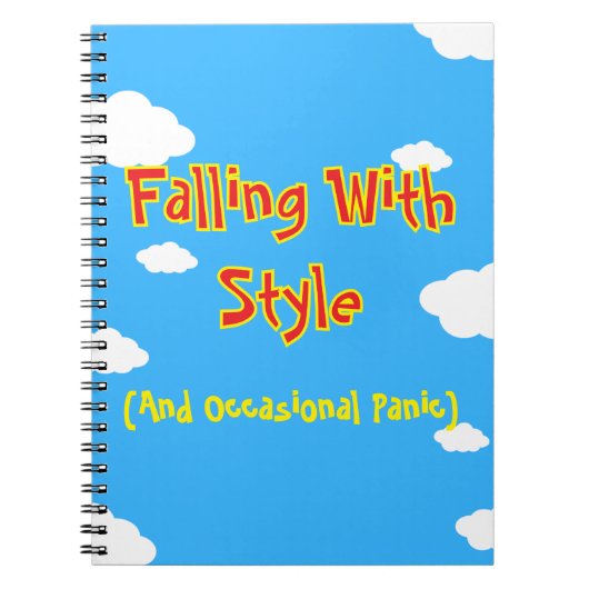 Falling With Style (And Occasional Panic) ノートブック (正面)