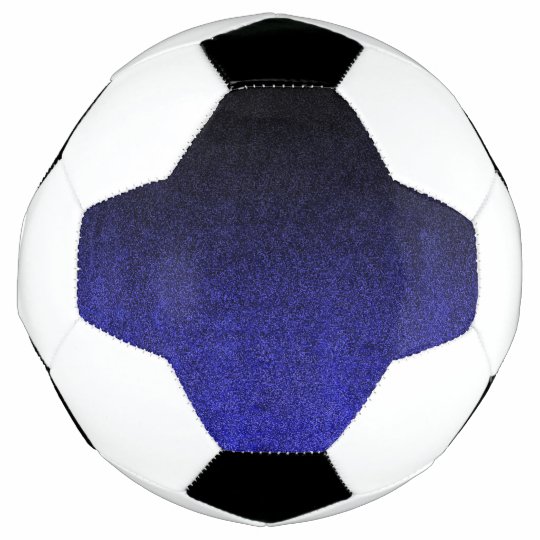 Fallnの青及び黒いグリッターの勾配 サッカーボール Zazzle Co Jp