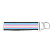 Fallnのトランス・ジェンダーのプライドの旗 リストバンドキーホルダー (鍵右)