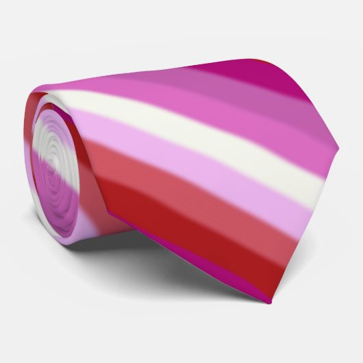 Fallnのレズビアンのプライドの旗 ネクタイ (ロール)