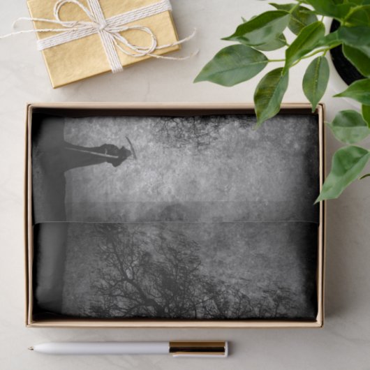 Fallnの死神のその間元の芸術の境界 薄葉紙 (ギフト)