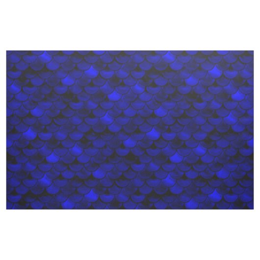 Fallnの濃紺の人魚のスケール ファブリック (ファットクウォーター)
