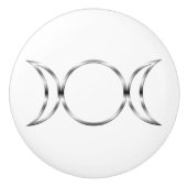 Fallnの異教のな三重の女神の記号 セラミックノブ (正面)