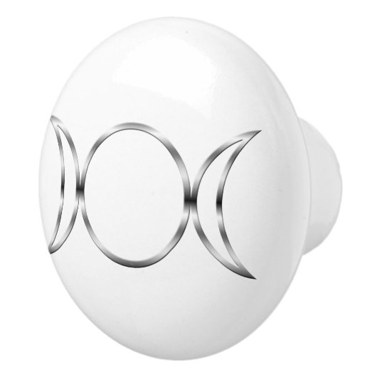 Fallnの異教のな三重の女神の記号 セラミックノブ (右)