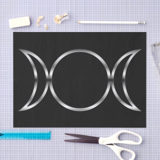 Fallnの異教のな三重の女神の記号 薄葉紙 (クラフト)