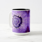 Fallnの紫色の瑪瑙Geode ツートーンマグカップ (正面左)