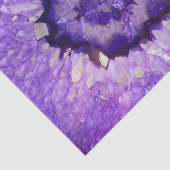 Fallnの紫色の瑪瑙Geode 薄葉紙 (詳細)