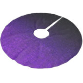 Fallnの紫色及び黒いグリッターの勾配 ブラッシュドポリエステルツリースカート (アングル)