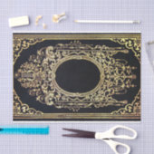 Fallnの華美な金ゴールドフレーム(モノグラムのために完成して下さい!) 薄葉紙 (クラフト)