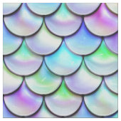 Fallnの虹の泡人魚のスケール ファブリック (クローズアップ)