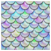 Fallnの虹の泡人魚のスケール ファブリック (見本)