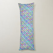 Fallnの虹の泡人魚のスケール ボディピロー (裏面 (縦))