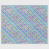 Fallnの虹の泡人魚のスケール ラッピングペーパー (フラット)