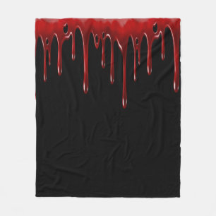 Fallnの血は黒を滴らせます フリースブランケット