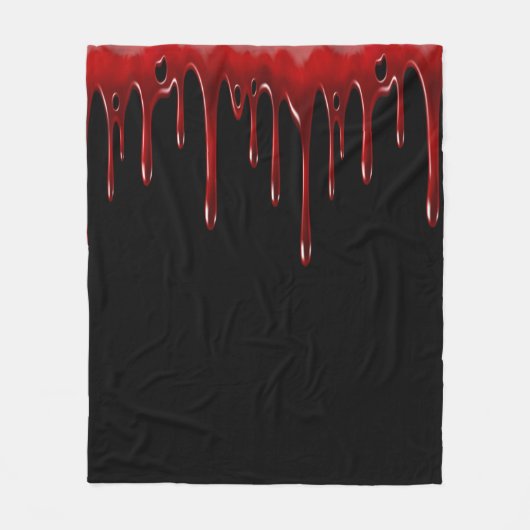 Fallnの血は黒を滴らせます フリースブランケット (正面)