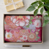 Fallnの赤い花柄の破烈 薄葉紙 (ギフト)