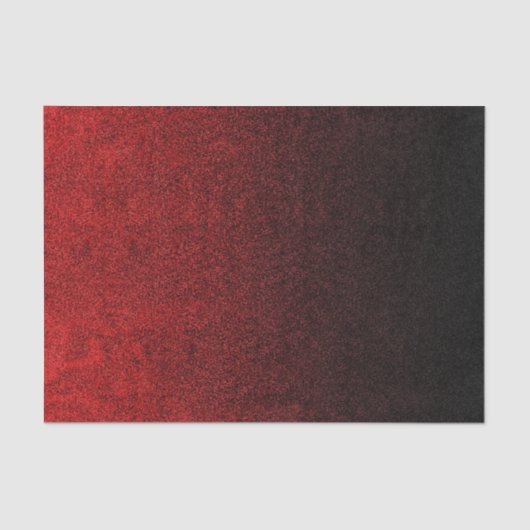 Fallnの赤く及び黒いグリッターの勾配 薄葉紙 (正面)