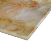 Fallnの金ゴールドによって波立てられる大理石 カッティングボード (角)