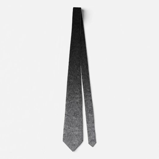 Fallnの銀及び黒いグリッターの勾配 ネクタイ (正面)
