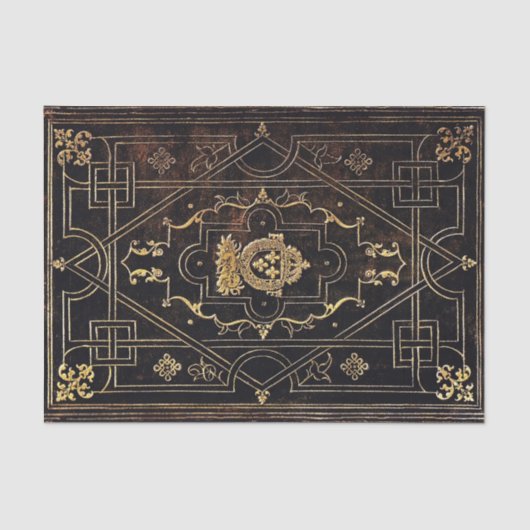 Fallnの革および金ゴールド 薄葉紙 (正面)