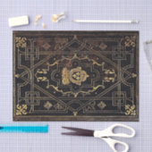 Fallnの革および金ゴールド 薄葉紙 (クラフト)