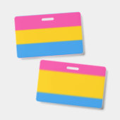 FallnのPansexualプライドの旗 バッジ (Front & Back)