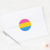 FallnのPansexualプライドの旗 ラウンドシール (封筒)