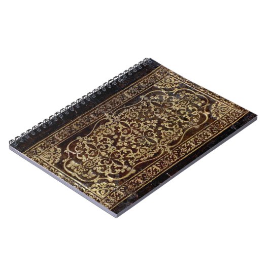 Fallnは革巻の本を金めっきしました ノートブック (左側)