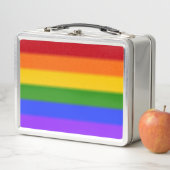 Fallnゲイプライドの旗の虹 メタルランチボックス (インサイチュ)