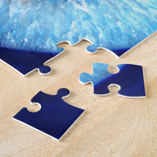 Falln青い水晶Geode ジグソーパズル (側面)