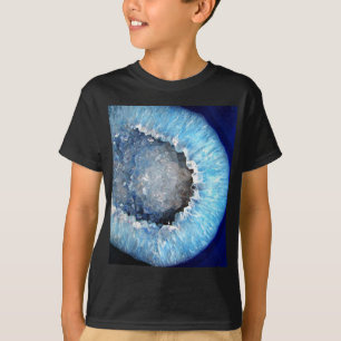 Falln青い水晶Geode Tシャツ
