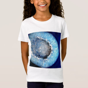 Falln青い水晶Geode Tシャツ