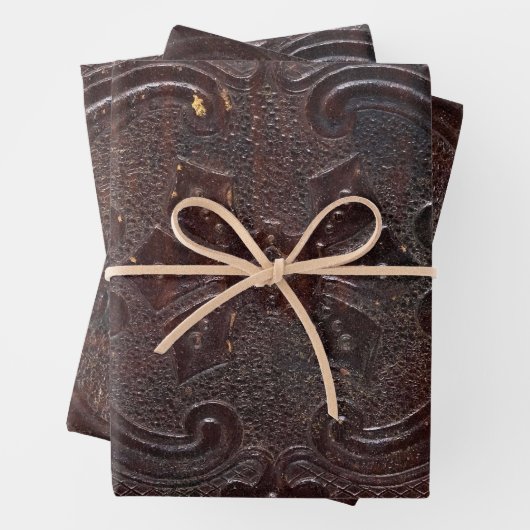 Falln Ancient Leather Book ラッピングペーパーシート (インサイチュ)