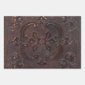 Falln Ancient Leather Book ラッピングペーパーシート (正面)