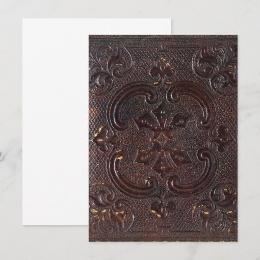 Falln Ancient Leather Book 招待状 (正面/裏面)