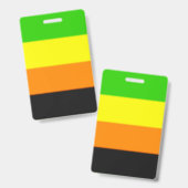 Falln Aromantic Pride Flag バッジ (正面＆裏面)