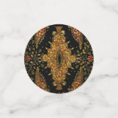 Falln Black and Gold Floral コンフェッティ (スモール正面)
