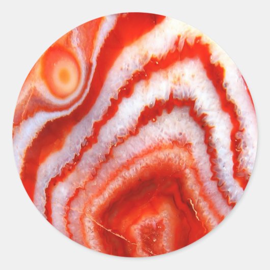 Falln Blood Orange Agate. ラウンドシール (正面)