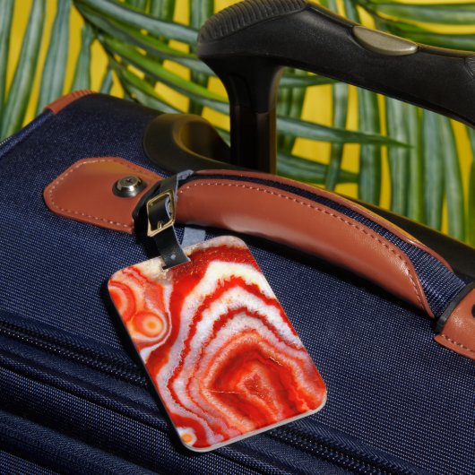 Falln Blood Orange Agate. ラゲッジタグ (正面インサイチュ1)