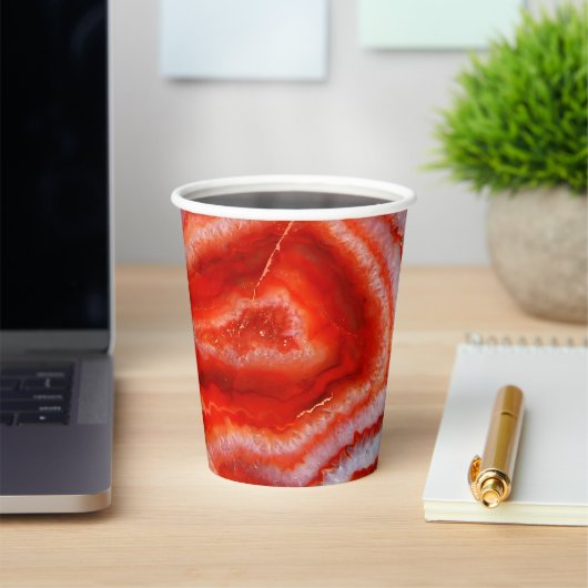 Falln Blood Orange Agate. 紙コップ (インサイチュ)