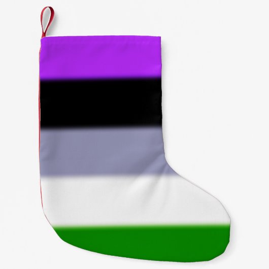 Falln Genderqueerのプライドの旗 スモールクリスマスストッキング (正面)