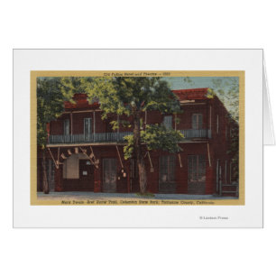 Fallonの古いホテル及び劇場(1860年)の眺め