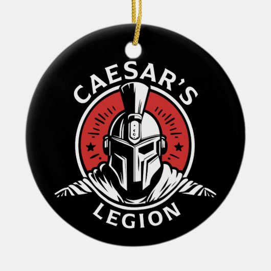 Fallout Christmas Ornament Caesars Legion セラミックオーナメント (正面)