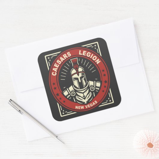 Fallout New Vegas Caesars Legion スクエアシール (封筒)