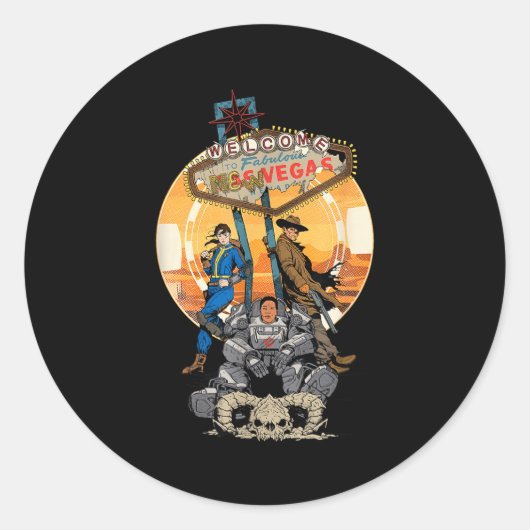 Fallout - Welcome To Fabulous New Vegas  ラウンドシール (正面)